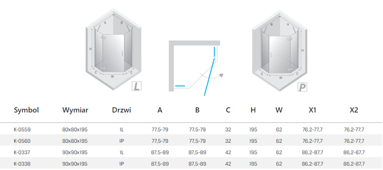 New Trendy NEW MODUS kabina rysunek techniczny